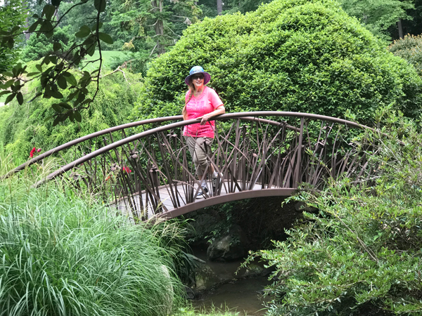 Karen Duquette on the bridge